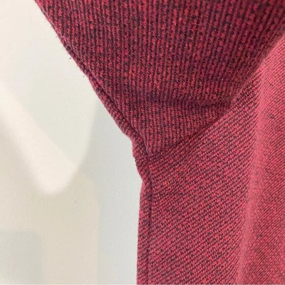 Robert Graham Men's XL Pullover 1/4 Zip Knit Burgundy Sweater - Picture 14 of 16